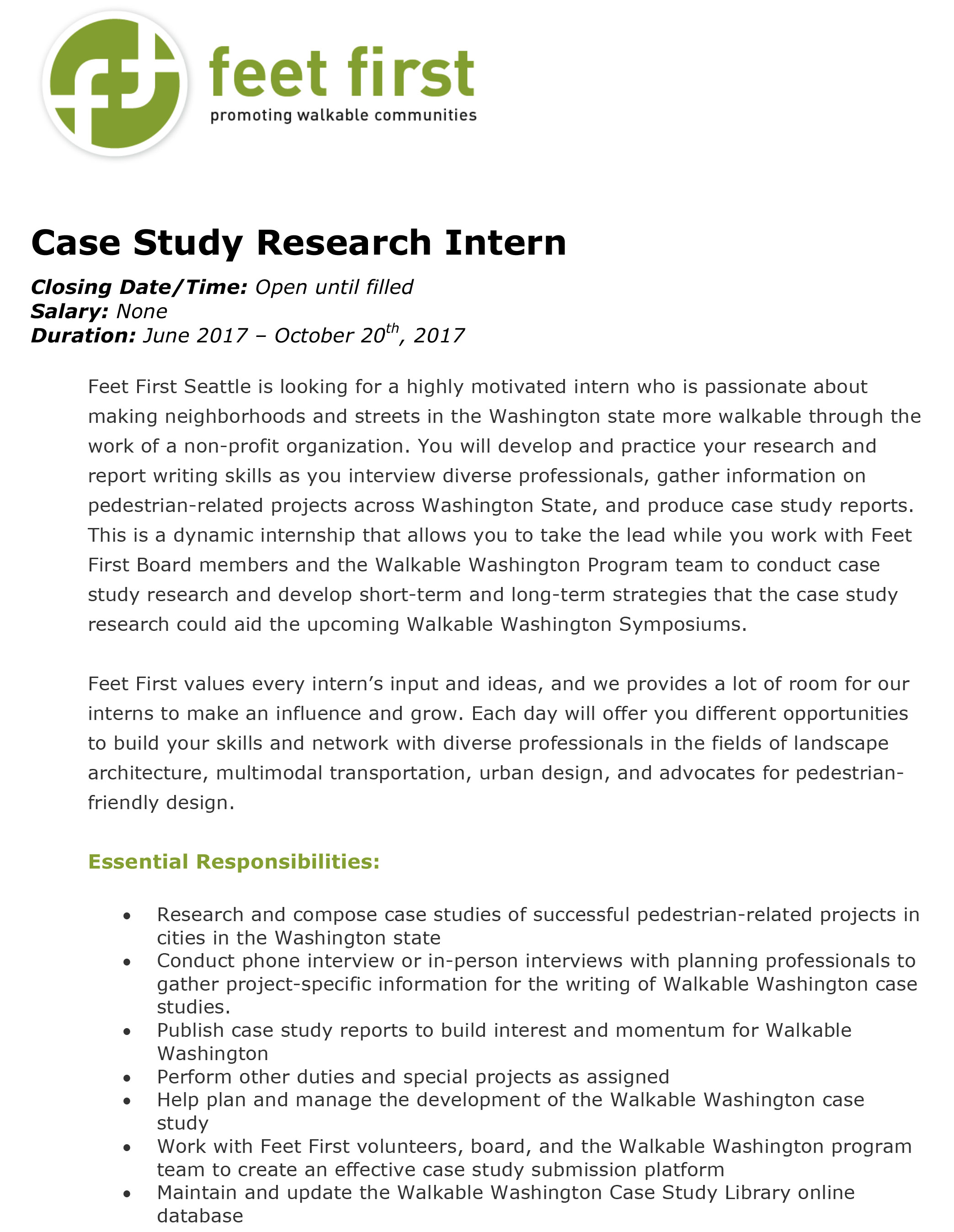 Internship final report 2017